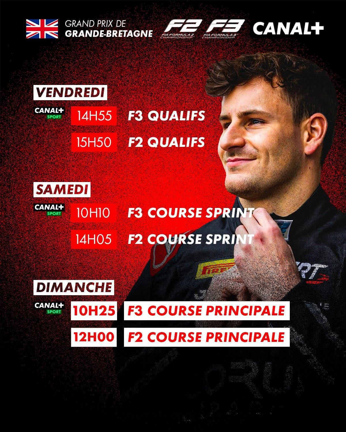 PROGRAMME F2 ET F3 - GP DE GRANDE BRETAGNE 2025